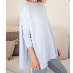 Mersea The Catalina Travel Sweater Light Blue One Size